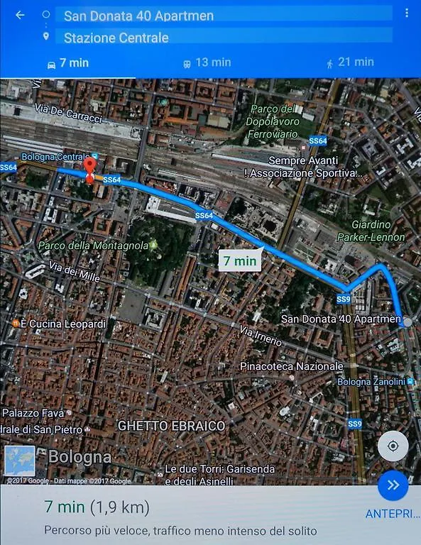 Apartmán San Donato 40 Boloňa Itálie